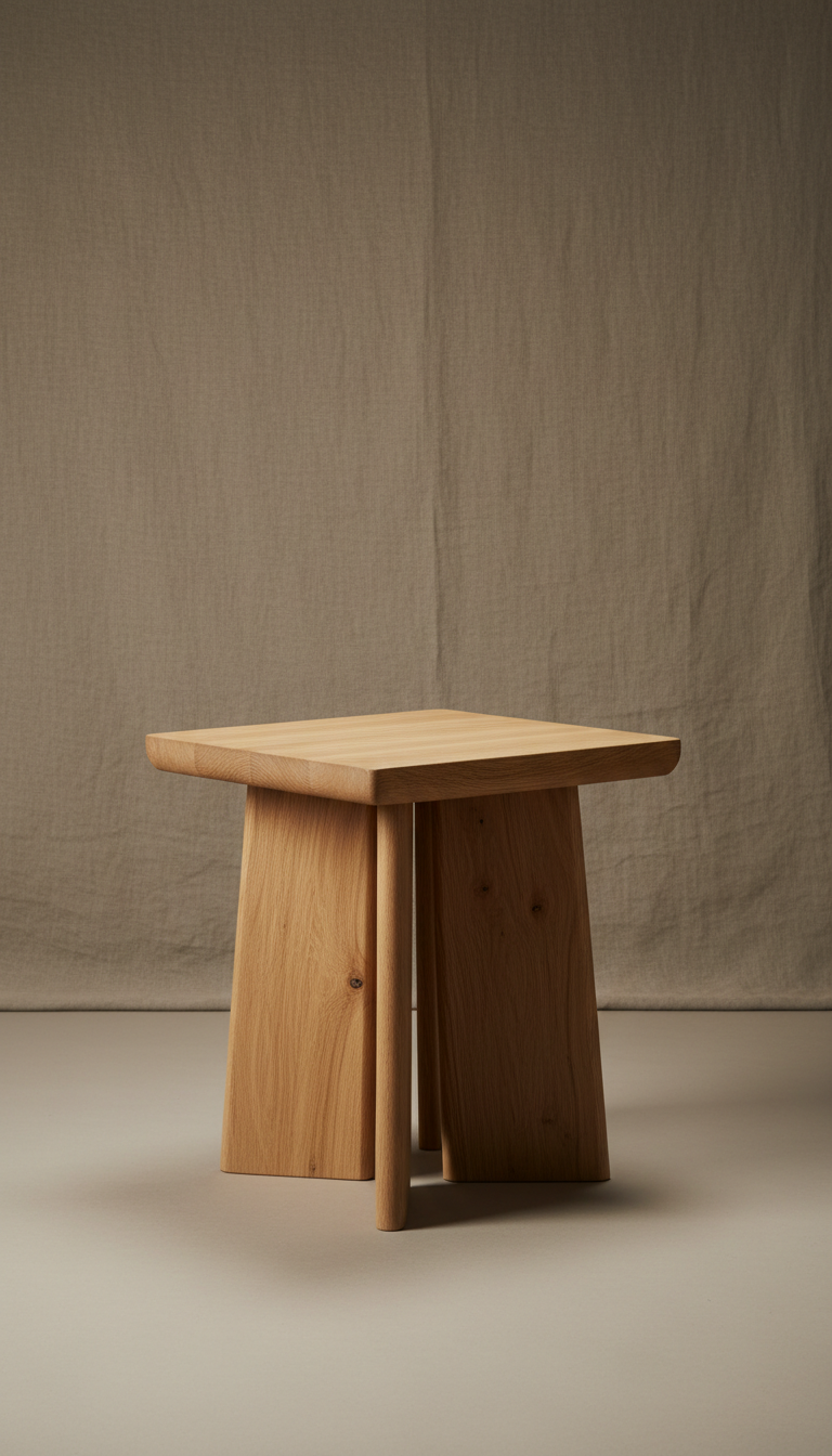 Solid Oak Garden Bench With Curved Seat