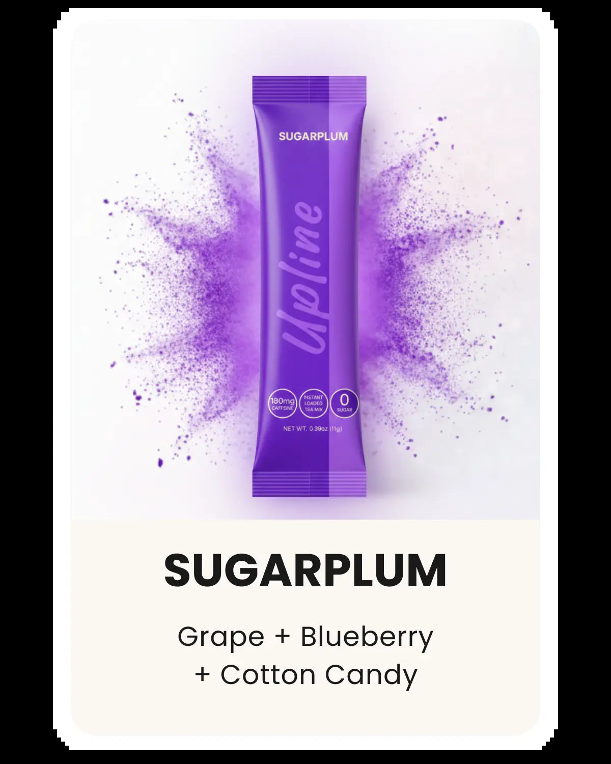 Upline Instant Loaded Tea Mix - Single Pack Multi Flavor, High Caffeine Content, Low Calorie, Low Carb, Sugar-Free, Aspartame-Free, Lightly Carbonated